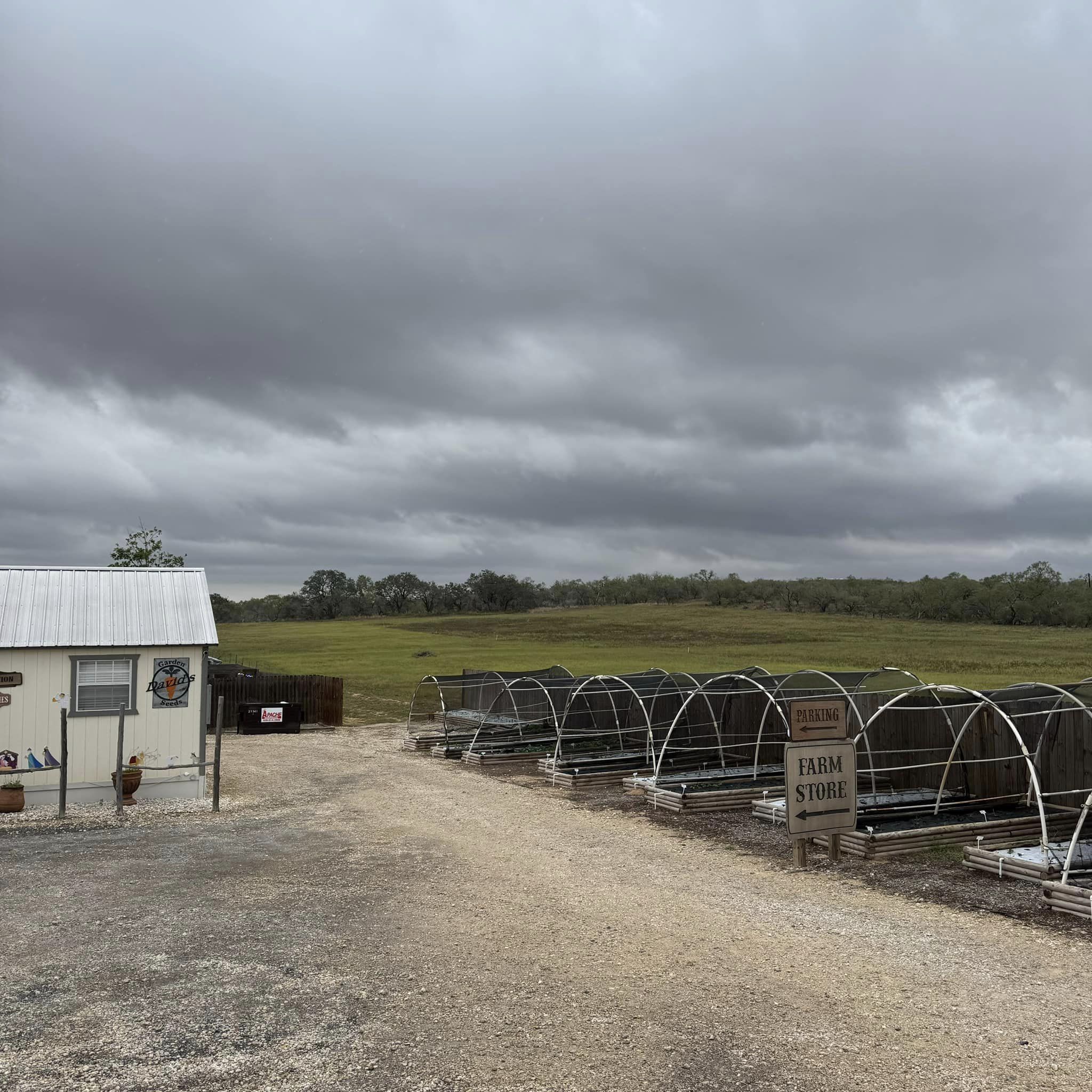 We got rain out of these morning clouds!