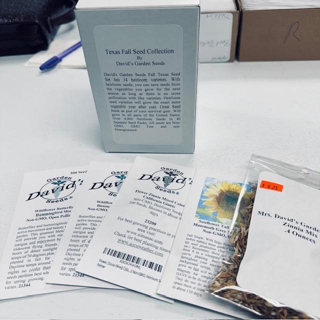 Here are the prizes for the customer who ordered our 25,000th seed order on the new website.