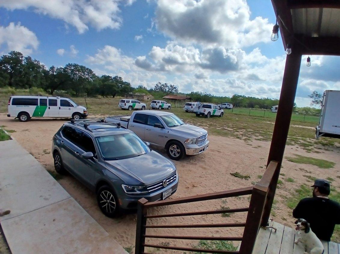 Six different sheriff vehicles were next door when I got back from the doctor's office.