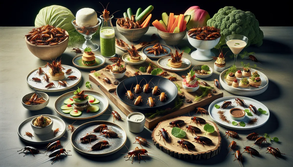 An array of gourmet dishes crafted from Acheta domesticus, commonly known as the house cricket. This makes acheta powder.