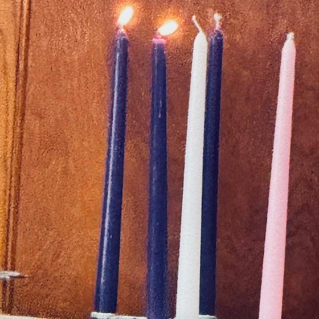Today was the second Sunday of Advent. At church, the candles were lit and an Advent devotional was read. Today was the second Sunday of Advent. At church, the candles were lit and an Advent devotional was read.