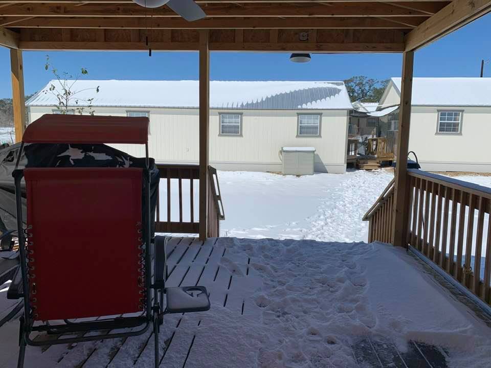 This was taken on our front deck with the production and seed buildings directly in front of it.