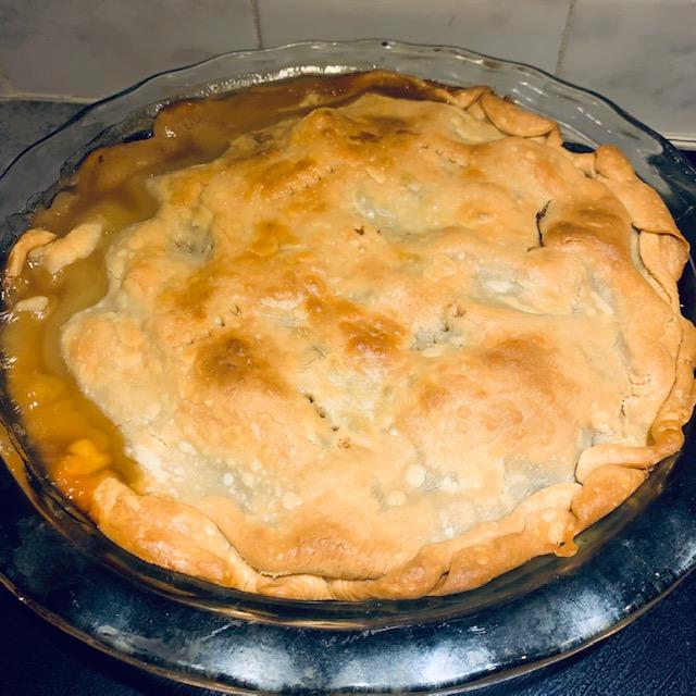 Here is my apple pie for today. It is delicious.