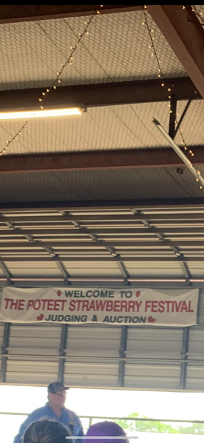 Poteet Strawberry Festival Auction banner