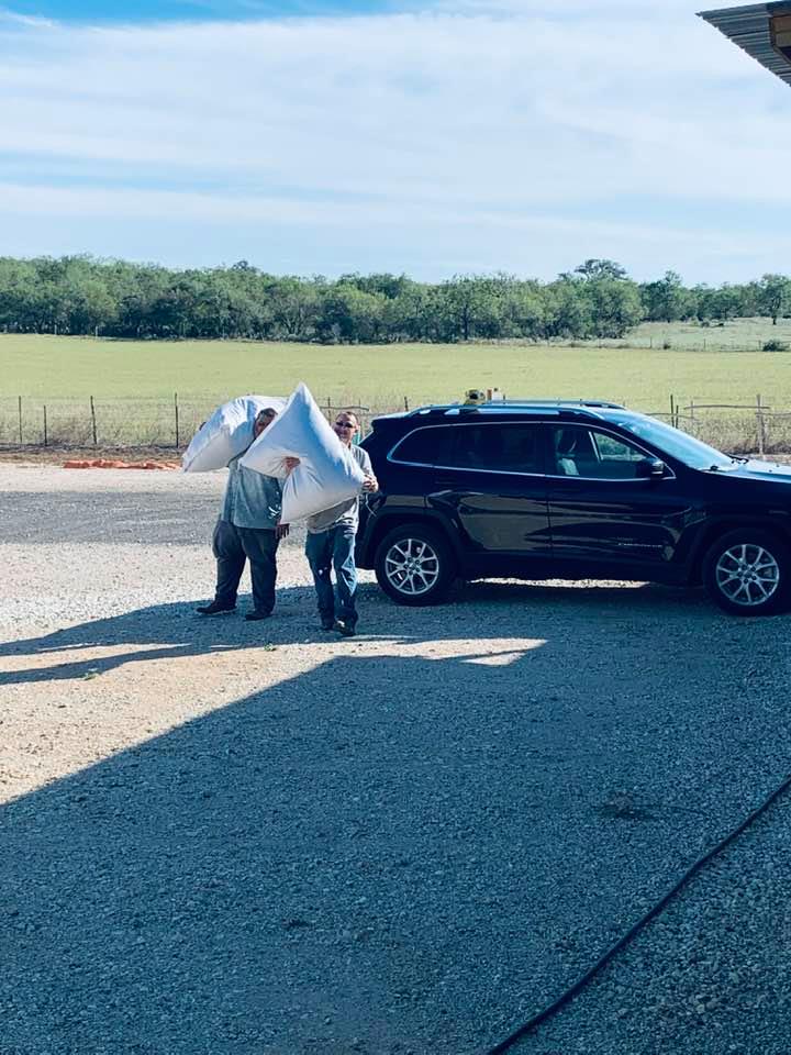 The seed bags are bigger than they are!