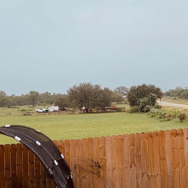 The cell tower is beginning to be installed.