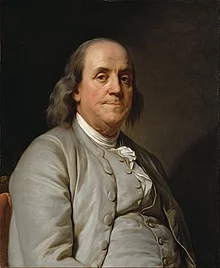 This is Benjamin Franklin, born in America, the 15th of 17 children. That is a lot!