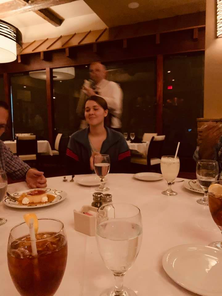 Bethany is a hard worker and is our pastors daughter so we took her to Chama Gaucha.