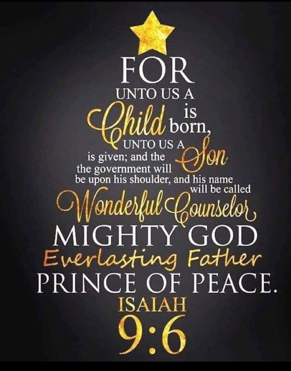 Isaiah 9:6 in the form of a tree.