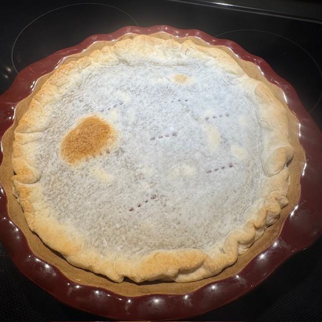 Here is the pie I baked this afternoon.