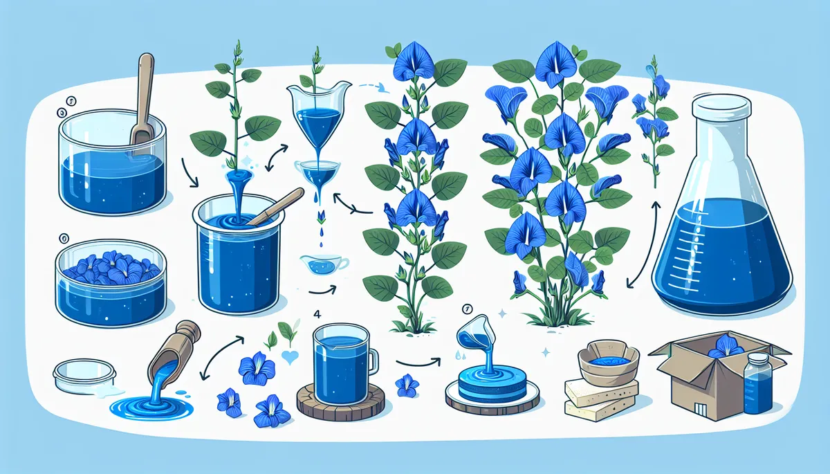 A lovely rendition of where blue food coloring comes from.