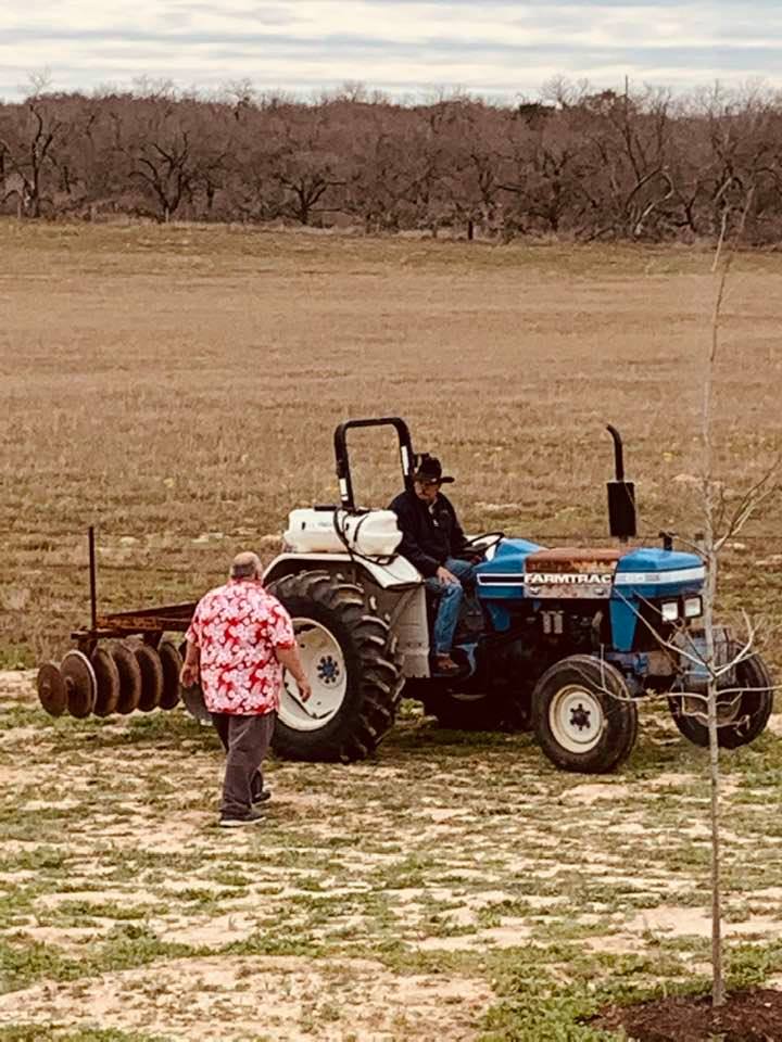 David talked to the farmer after he furrowed.