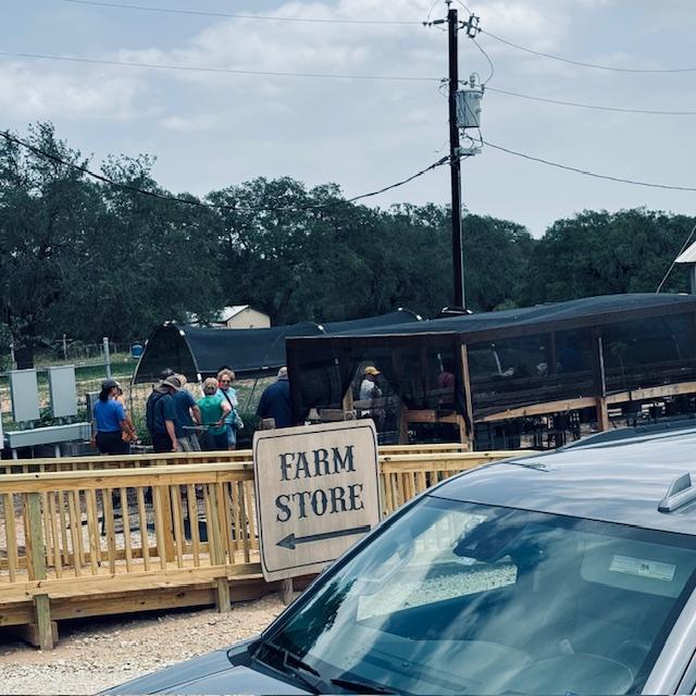The tour began at the gazebo and went toward the back. Here you can see our new ramp that still has not been used.