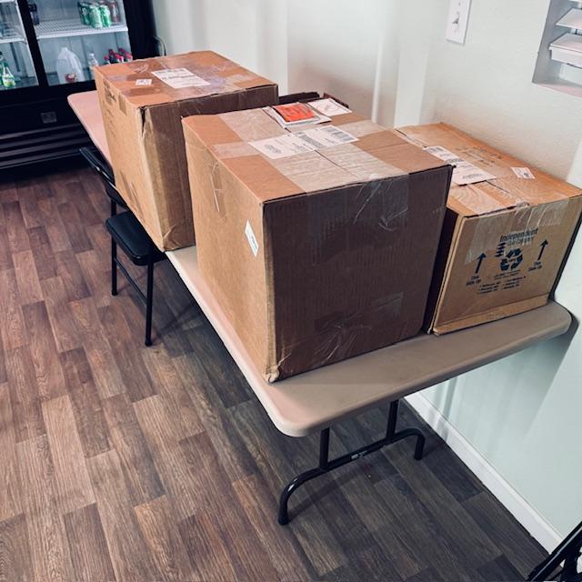 While we were buying the land, these boxes were delivered and put up in the store. I still have not opened them. Any guesses as to what is in them?