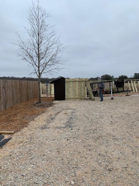 Here are the gates he has ready to go up so no more drivers can try to go up in the sand and get stuck!