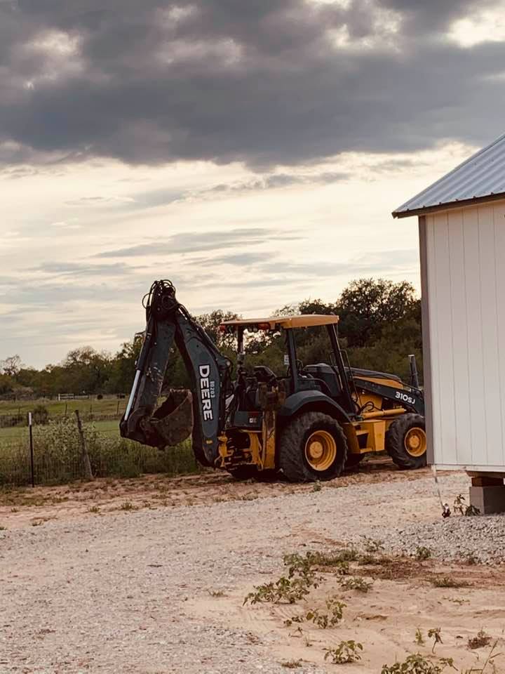A man asked if he could park his bulldozer on our property for the night. We said yes, in the parking lot. He put it in the sand and said he would get it at 8am on Tuesday.