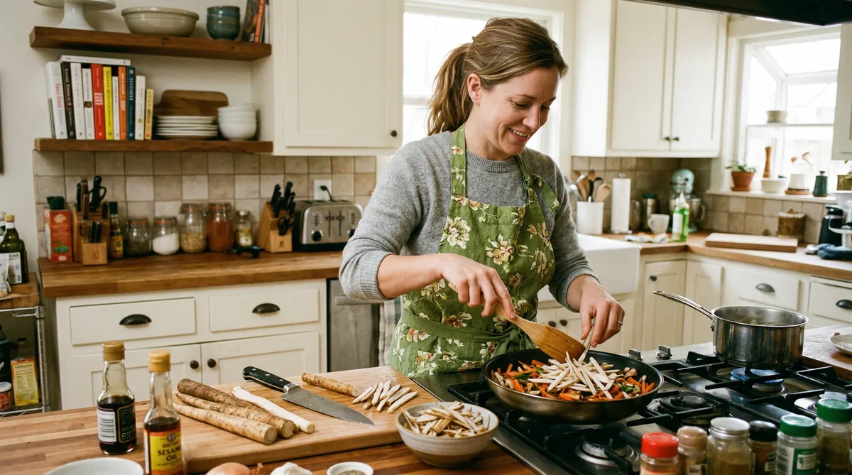 Grow burdock so you can cook it for your family.