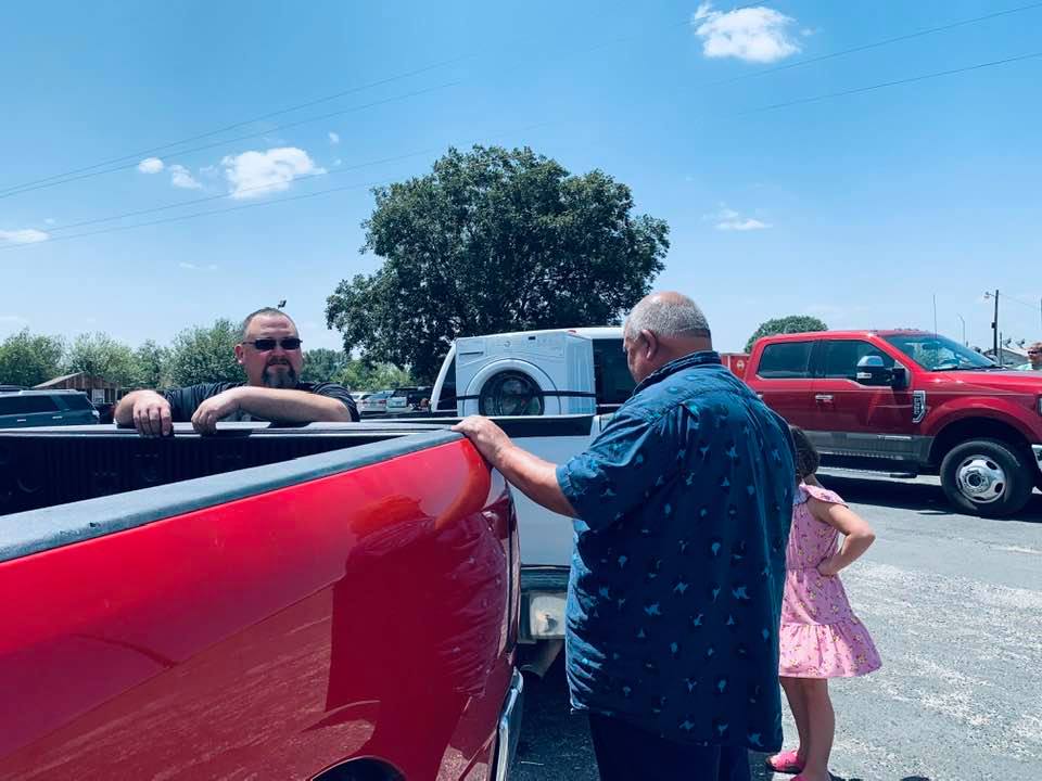 Our old washer was transferred over from our truck to Jeremy's. They will fix it and have a less than 3 year old washer.