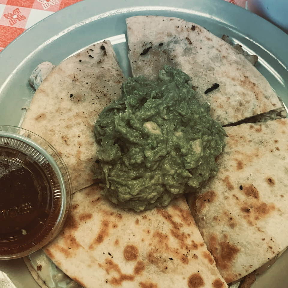 My quesadilla was incredible at Cafe Chris and so was the guacamole! I will definitely go to this cafe again.