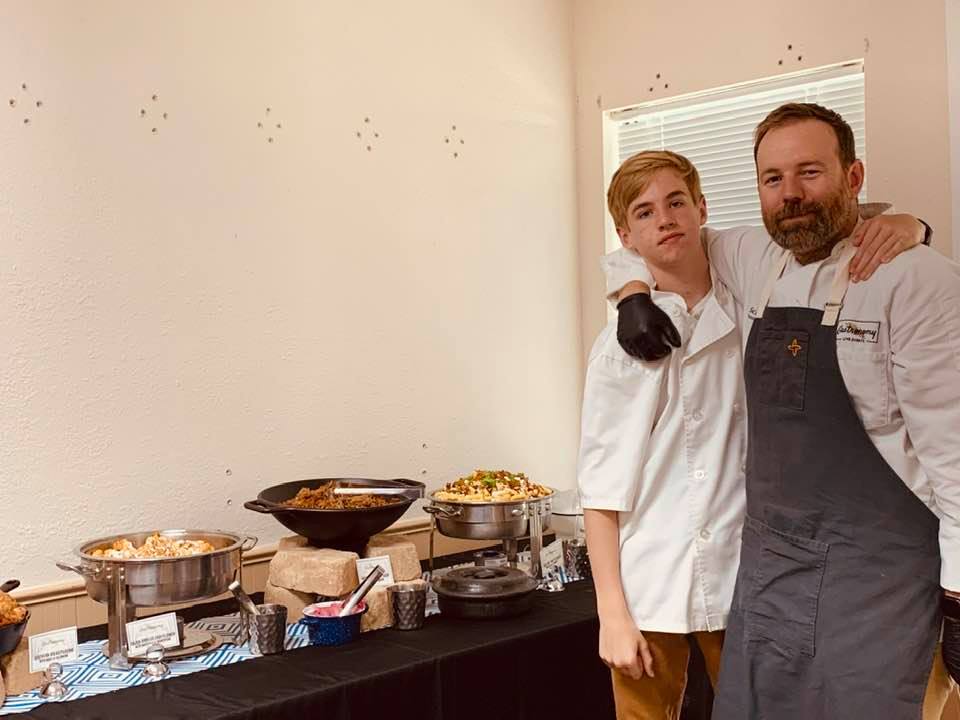 Pictured right are Chef Josh and his son Noah. They did an excellent job for us and we highly recommend them for your next catered event!