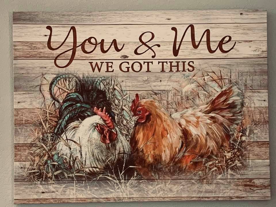 David gave me this beautiful painting as an early Christmas gift. I have successfully hung it in our bedroom. I love it.