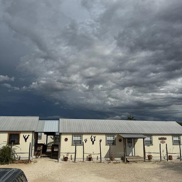 There were storm clouds overhead all day long.