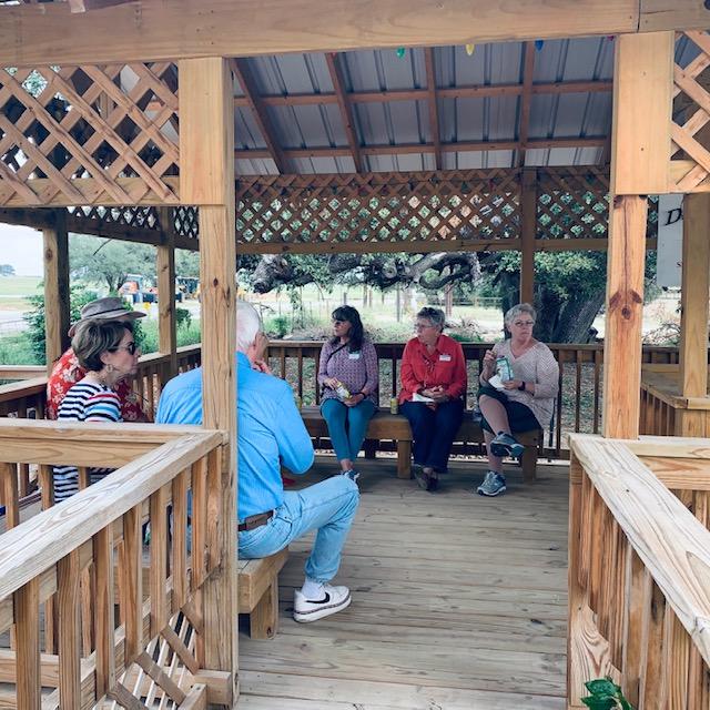 More of the club members enjoying lunch.  We did not provide the lunch, just the place for them to enjoy it.