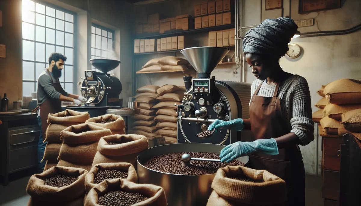 Roasting coffee brings out the awesome flavor we love.