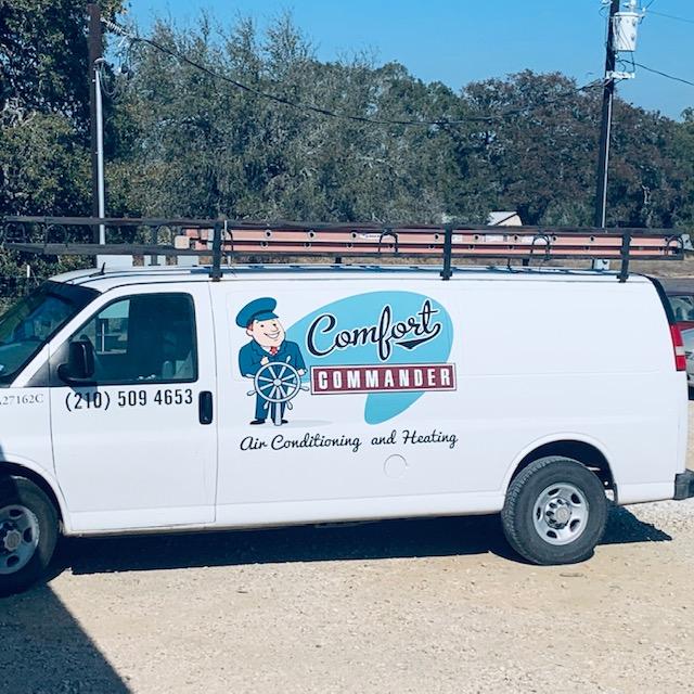 The Ehlinger boys are here. Comfort Commander is a great business if you need a new A/C or heater. Good for maintenance and refrigeration, too.