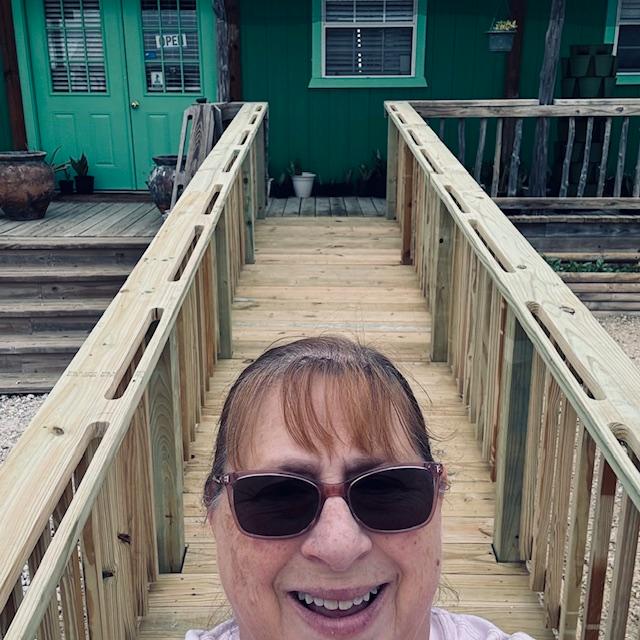 A selfie on the new ramp for posterity!
