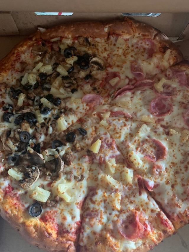 Delicious pizza from Constantinos in Somerset.