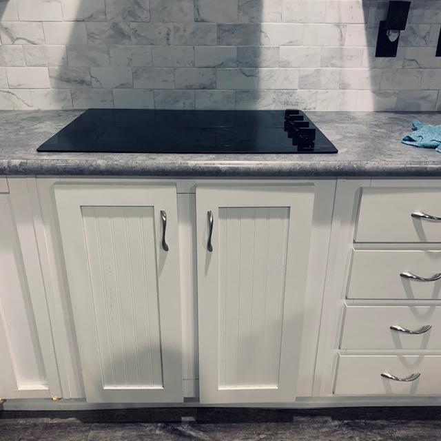 This was my beautiful cook top. There was nothing wrong with it but it is where the oven from the commercial kitchen has to go.