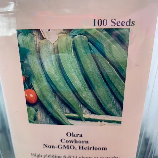 This is Cowhorn Okra, the long variety.