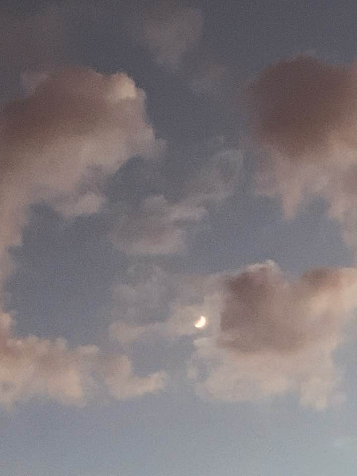 Here is a quarter or crescent moon.