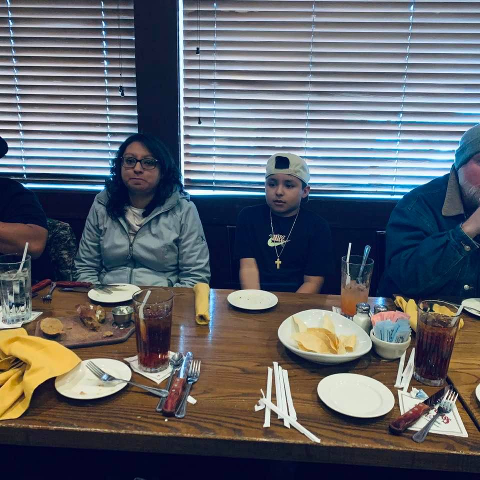 Stephanie has a birthday this month so we were happy to have her with us as well as her husband, Nacho, and one of their 3 sons, Hunter.