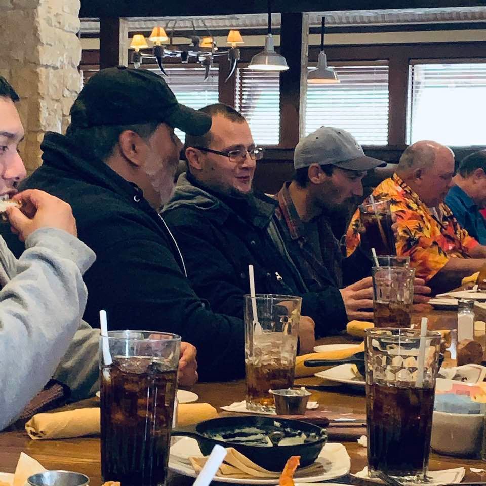 Rock, Jay, Matt, Josh P, David, and Kevin are in this photo from left to right. Rock, Matt, Josh P and Kevin all have birthdays this month.