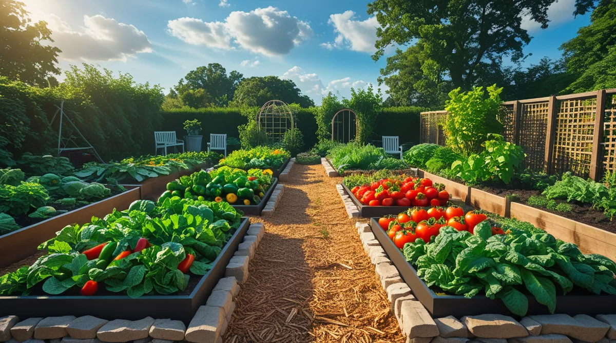Crop rotation does not have to be in a giant circular garden. You can just use regular beds. Gotta love AI with the tomatoes lying on the ground instead of on plants!