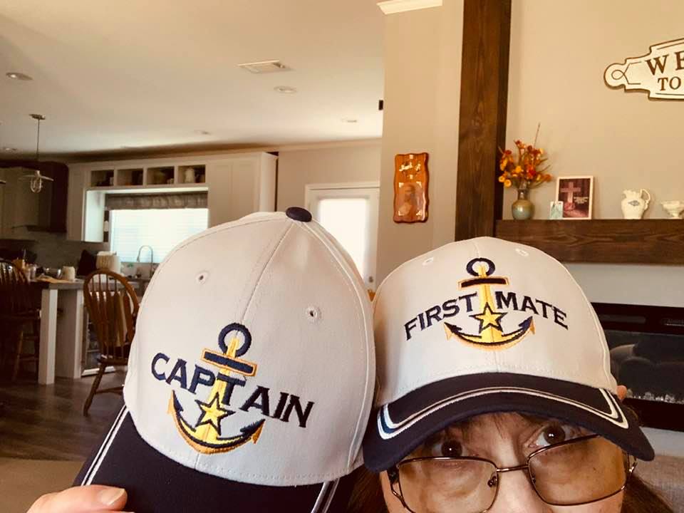 I found these adorable cruise caps on Amazon. They were a matching set.