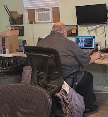 David, the founder and CEO of our company is working on the computer in Fulfillment. He has spent the past week rearranging seed storage to make room for a lot of new seeds. David, the founder and CEO of our company is working on the computer in Fulfillment. He has spent the past week rearranging seed storage to make room for a lot of new seeds.