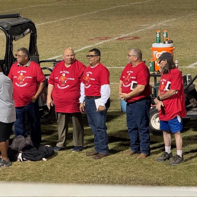 David and his best buddy, Mario. David's   younger brother, Gene, stood in for their deceased brother, Johnny, who was on this team--he's the one in shorts.
