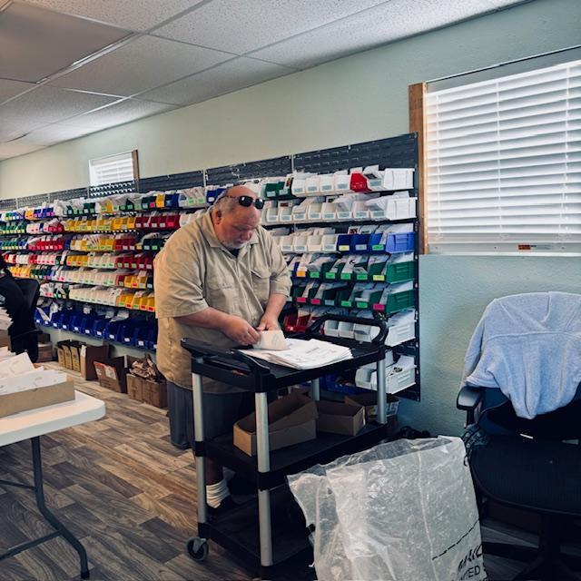 Even David, the CEO, is pitching in and helping to pull the hundreds of orders we got this past weekend.