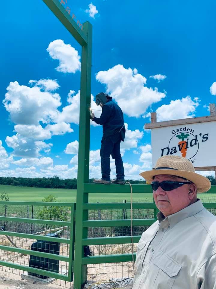 Jorge is welding up there. It is good to see David up and around. He is still recovering from surgeries but is doing well.