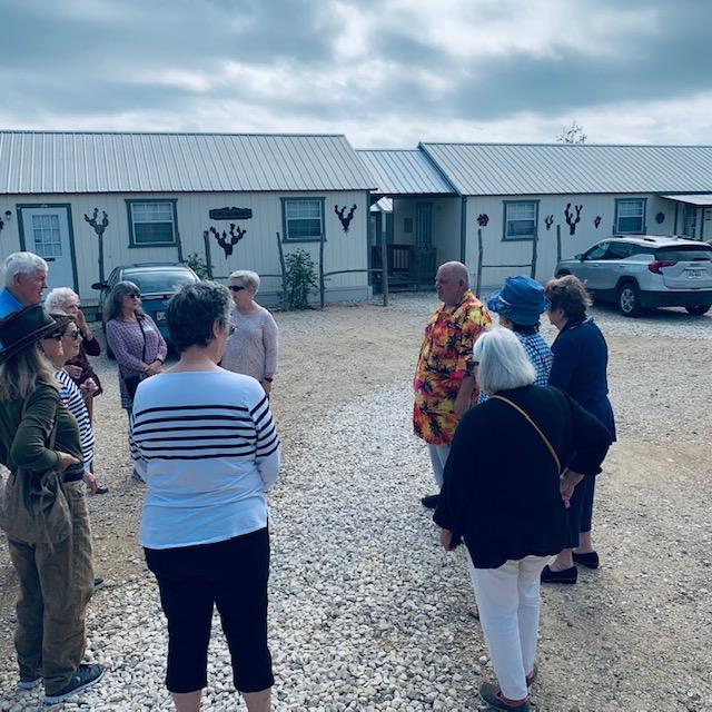 Denise was in charge and she asked for David. He came out and told them how we got started and showed them around the work buildings. Then Matt took over.