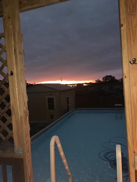 This is how dawn looked today in the Arctic blast.