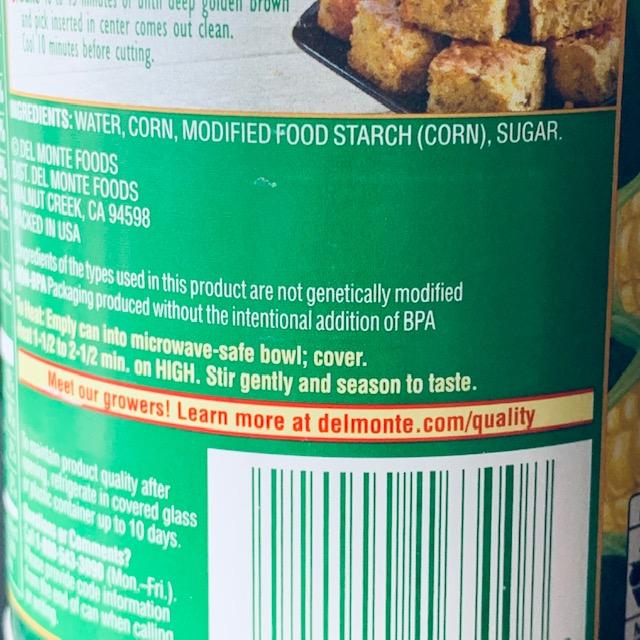 Del Monte corn is Non-GMO according to the label.