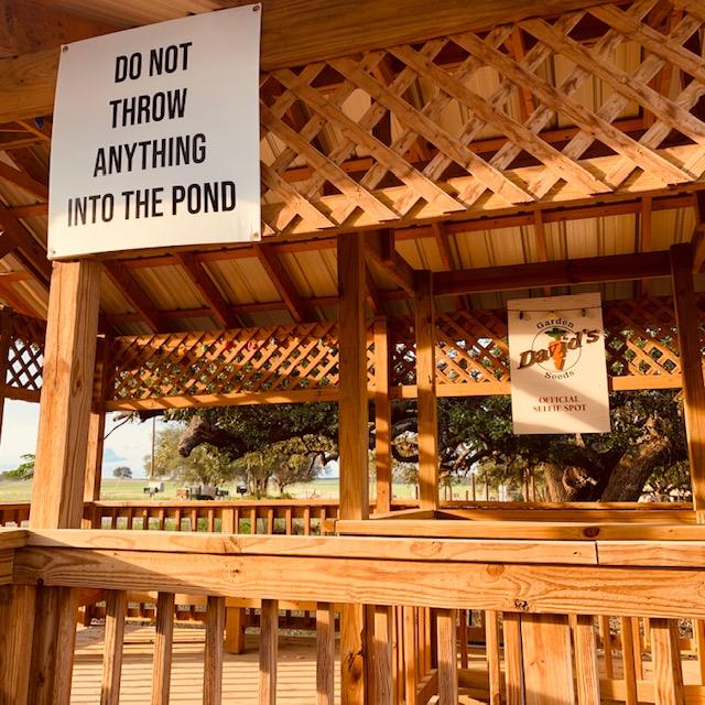 Can you believe we were told we are not family friendly because parents don't make their kids behave? Who wants rocks and papers tossed in their pond to rip the liner & kill fish? This is the store entrance.