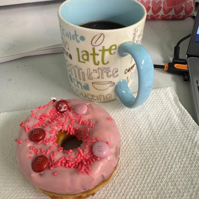 This is the donut I chose to go with my coffee.