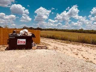 Here is our Apache dumpster that did not get dumped on Friday. There is plenty more trash inside our buildings.