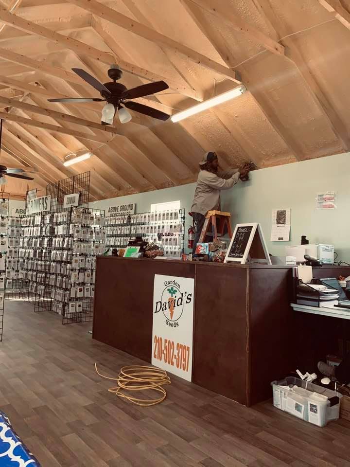 Lots of electric work going on in the farm store and in all of the buildings. You can never have enough electrical outlets.