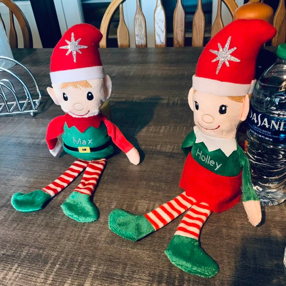 These elves are adorable and now they are personalized courtesy of my Cricut and me.
